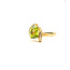 Ring Bow .08ctw Round Diamonds 2.39ct Green Peridot 18ky 2.6mm Sz6 5.08g 126030007