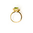 Ring Bow .08ctw Round Diamonds 2.39ct Green Peridot 18ky 2.6mm Sz6 5.08g 126030007