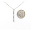 Pendant Drop Line .20ctw Round Diamonds 18kw 1" 15-17" 2.84g 126030075