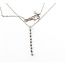 Pendant Drop Line .20ctw Round Diamonds 18kw 1" 15-17" 2.84g 126030075