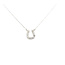 Necklace Horseshoe 0.20ct Round Diamonds 18kw 8x8mm 16" .83g 126030067