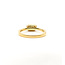 Ring 7-Stone .04ctw Round Diamonds .33ct Yellow Citrine 18ky 2mm Sz5 2.88g 126030005