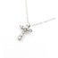 Pendant Cross 0.50ct Round Diamonds 900pt .55x.45" 18" 2.14g 126030064