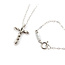 Pendant Cross 0.50ct Round Diamonds 900pt .55x.45" 18" 2.14g 126030064