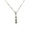 Pendant Bar W/Chain .25ctw Round Diamonds 14kw .75x.1 18" 1.76g 126030044