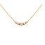 Necklace Contour Bar 0.15ct Round Diamonds 18kr 14.5-16" 1.82g 126030063