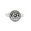 Ring Halo Milgrain 1ct Round Lab Grown Diamond IGI Report: 768604714 VVS2 F 0.75ctw Near Colorless Diamonds 18kw Sz6.5 5.2g 125120048