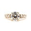 Ring Engagement Graduated 2.03ct Round Lab Grown Diamond IGI Report: 768605715 VS2 F 1.5ctw Diamonds 14ky 3.5mm Sz6 4.26g 126038006