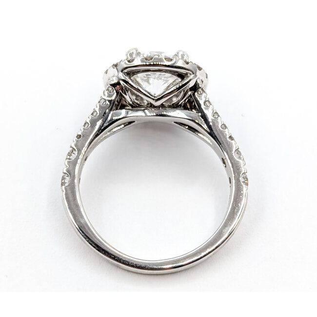 Ring 1.51ct Round Lab Grown Diamond IGI Report: 773603896 VVS2 F 1ctw Lab Grown Diamonds 18ky 2.2mm Sz5.25 4.98g 125090106