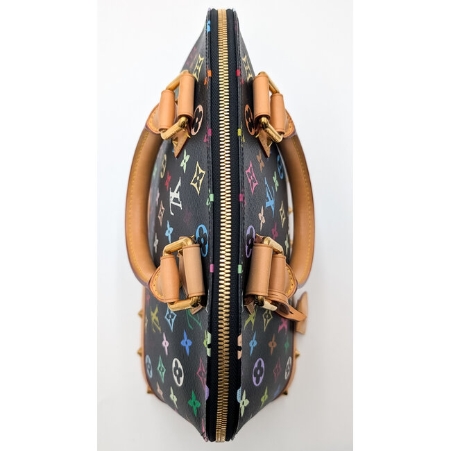 Handbag Louis Vuitton Alma Murakami Monogram Black 126045001