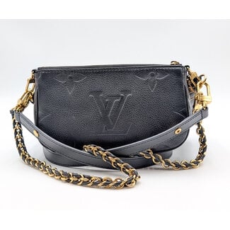 Handbag Louis Vuitton Multi Pouchette Monogram Empreinte Black M80399 126045005