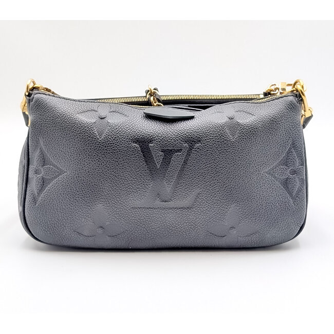 Handbag Louis Vuitton Multi Pouchette Monogram Empreinte Black M80399 126045005