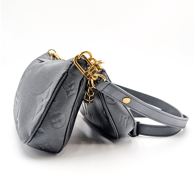 Handbag Louis Vuitton Multi Pouchette Monogram Empreinte Black M80399 126045005