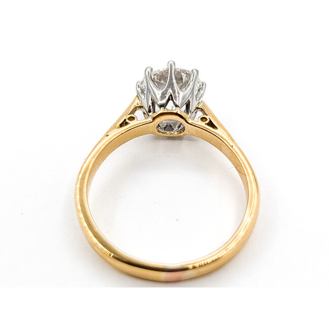 Ring Engagement Solitaire 1.52ct Round Lab Grown Diamond IGI Report: LG770635653 E VVS2 18ky 2.75mm Sz6.5 3.7g 126038002