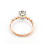 Ring Engagement Milgrain 1.1ct Round Lab Grown Diamond IGI Report: 696551884 VVS2 D .14ctw Diamonds 14kr 2.2mm Sz6.5 1.91g 126038031