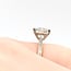 Ring Engagement Wheat Engraved 2.08ct Cushion Lab Grown Diamond IGI: LG559258027 .16ctw Diamonds Plat 1.75mm Sz6 3.2g 125100041