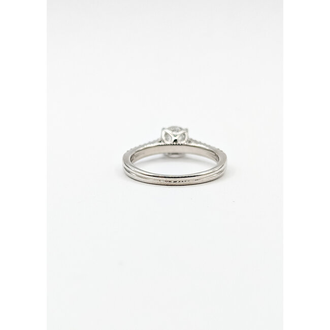 Ring 0.96ct RB Lab Grown Diamond IGI: 677551700 1ctw Lab Grown Diamonds 18kw 2.5mm Sz7 3.58g 125090104