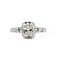 Ring Milgrain 1.57ct Cushion  IGI : LG665422772 .29ctw Round & Baguette Diamonds 14kw 9x7.5mm Sz6.5 2.9g 125060023