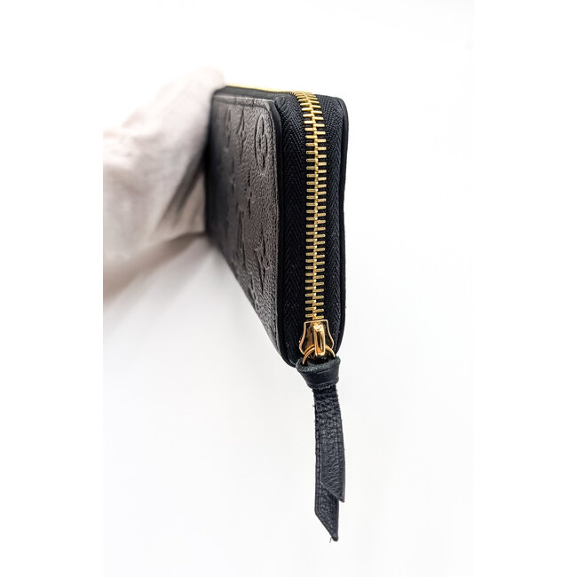 Wallet Louis Vuitton Clemence Monogram Black Empreinte Leather 126045013