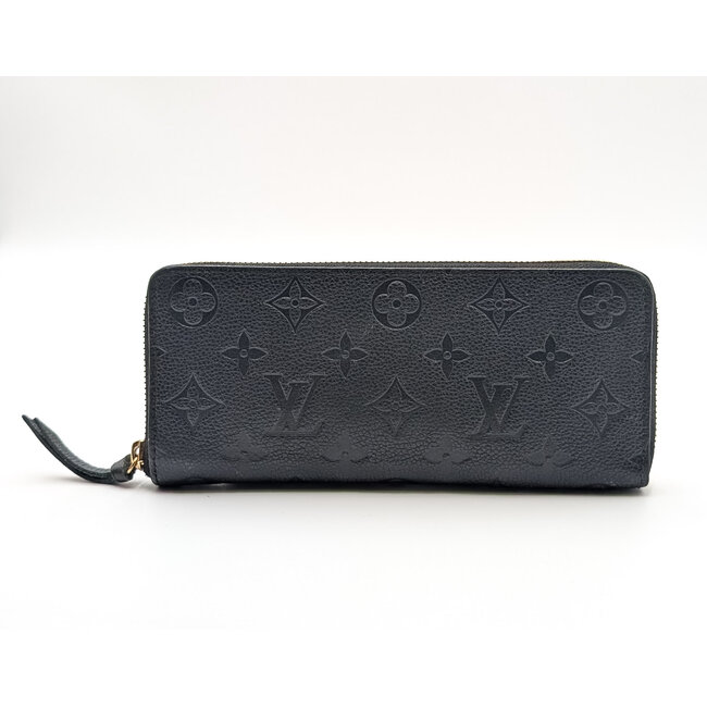 Wallet Louis Vuitton Clemence Monogram Black Empreinte Leather 126045013