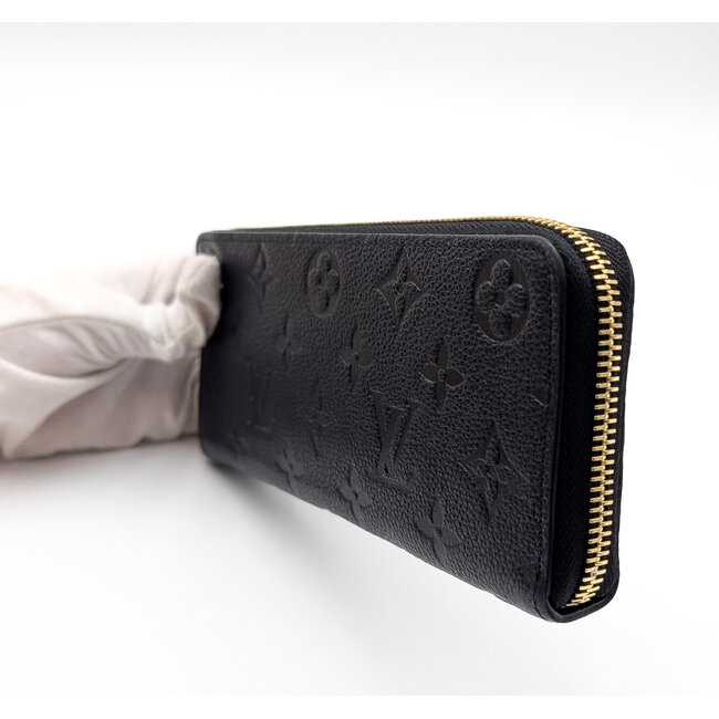 Wallet Louis Vuitton Clemence Monogram Black Empreinte Leather 126045013