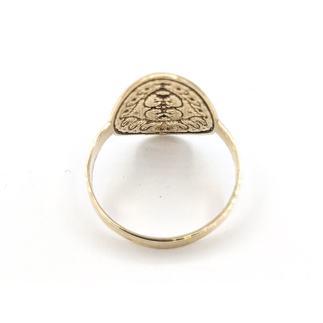 Ring Scroll Work 10ky 18mm Sz7.5 2.34g 126022020