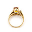 Ring Bypass 5-Stone .08ctw Round Diamonds 2.4ct Golden Citrine 14ky 2.2mm Sz5 3.66g 126030015