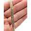 Bracelet Wheat Extender 3ctw Round Diamonds 18ky 5.25mm 7.5" 20.87g 226030067