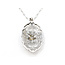 Pendant Filigree W/Chain .12ct Old Euro Diamond 14kw 1.5x.75" 16" 2.93g 226030065