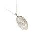 Pendant Filigree W/Chain .12ct Old Euro Diamond 14kw 1.5x.75" 16" 2.93g 226030065