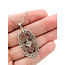 Pendant Filigree W/Chain .12ct Old Euro Diamond 14kw 1.5x.75" 16" 2.93g 226030065