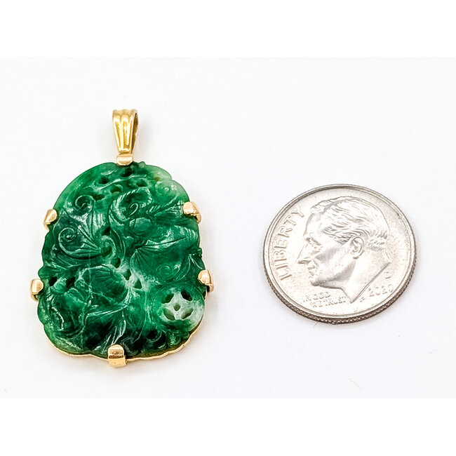 Pendant Peacock 14ky 1.25x.75" 4.45g 226030064