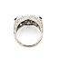 Ring Filigree Vintage 2.92ctw Lab Grown Diamond .06ctw Diamonds .44ct Emerald Sz6.5 Platinum 7.29g 126020004