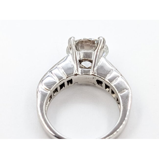 Ring Engagement Graduated 4.06ct Round Lab Grown Diamond IGI Report: 705512537 VVS2 F 1.25ctw Diamonds 18kw 5mm Sz5.5 12.1g 126038043