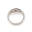 Ring 3 X Brushed .03ctw Round Diamonds 14kw 4.5mm Sz7 5.62g 226030063