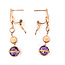 Earrings Dangle 1.5ctw Purple Amethyst 14kr 1.6x.25" 3.82g 226030055