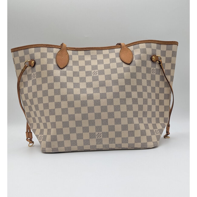 Handbag Louis Vuitton Neverfull MM Damier Azur 126045021
