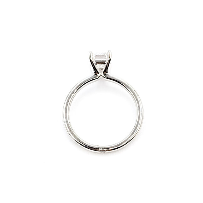 Ring Solitaire 1.06ct Emerald Lab Grown Diamond VS2 E IGI: 574340281 14kw 2.1mm Sz7 3.47g 126040013