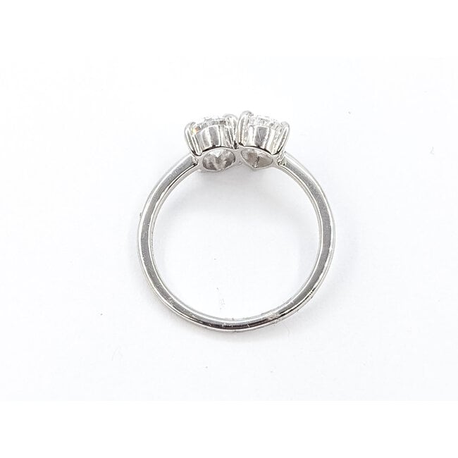 Ring Toi Et Moi 2.00ctw Pear & Oval Lab Grown Diamonds 14kw 1.6mm Sz7 2.75g 126040020