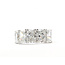 Ring 5-Stone 5.00ctw Radiant Lab Grown Diamonds 14kw 2.5mm Sz7 6.26g 126040009
