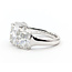 Ring 5-Stone 5.00ctw Radiant Lab Grown Diamonds 14kw 2.5mm Sz7 6.26g 126040009