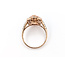 Ring Cocktail Halo 1.08ctw Round Diamonds 3.72ct Peachy Pink Morganite 14kr 20mm Sz7.5 5.7g 126040099
