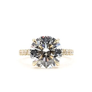 Ring Engagement 5.07ct Round Lab Grown Diamond IGI Report: LG702582698 14ky 2.4mm Sz7 5.1g 126048001