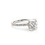 Ring Engagement 4.01ct Round Lab Grown Diamond IGI Report: LG749586414 14kw 2.2mm Sz7 4.28g 126048002
