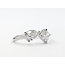 Ring Toi Et Moi 1.50ctw Pear & Cushion Lab Grown Diamonds 14kw 2.4mm Sz7 2.76g 126040037