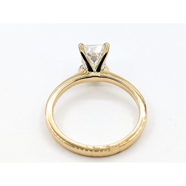Ring Engagement Solitaire 1.50ct Emerald Cut Lab Grown Diamond 14ky 2mm Sz7 2.95g 126070017