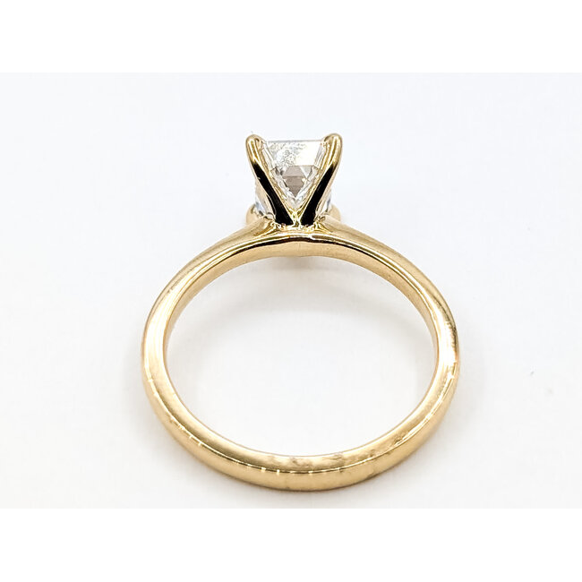 Ring Solitaire 1.50ct Emerald Lab Grown Diamond 14ky 2.1mm Sz7 3.08g 126040017