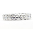 Ring Eternity 4.00ctw Oval Lab Grown Diamonds 14kw 4.75mm Sz7 5.18g 126040022