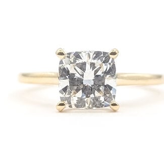 Ring Engagement Hidden Halo 1.90ct Cushion Lab Grown Diamond 2.00ctw Lab Grown Diamonds 14ky 1.6mm Sz7 2.92g 126040046