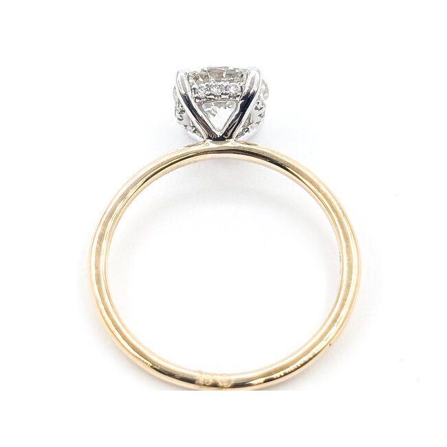 Ring Engagement Hidden Halo 1.90ct Cushion Lab Grown Diamond 2.00ctw Lab Grown Diamonds 14ky 1.6mm Sz7 2.92g 126040046